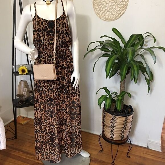 Safari Mini dress with chiffon maxi overlay - Picture 1 of 5